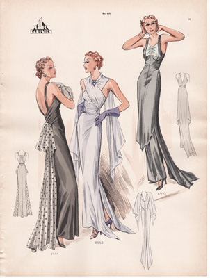 vintage French fashion prints